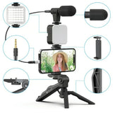 🎤📱 Kit Trípode con Micrófono – Tu estudio portátil en un solo set 🎬✨